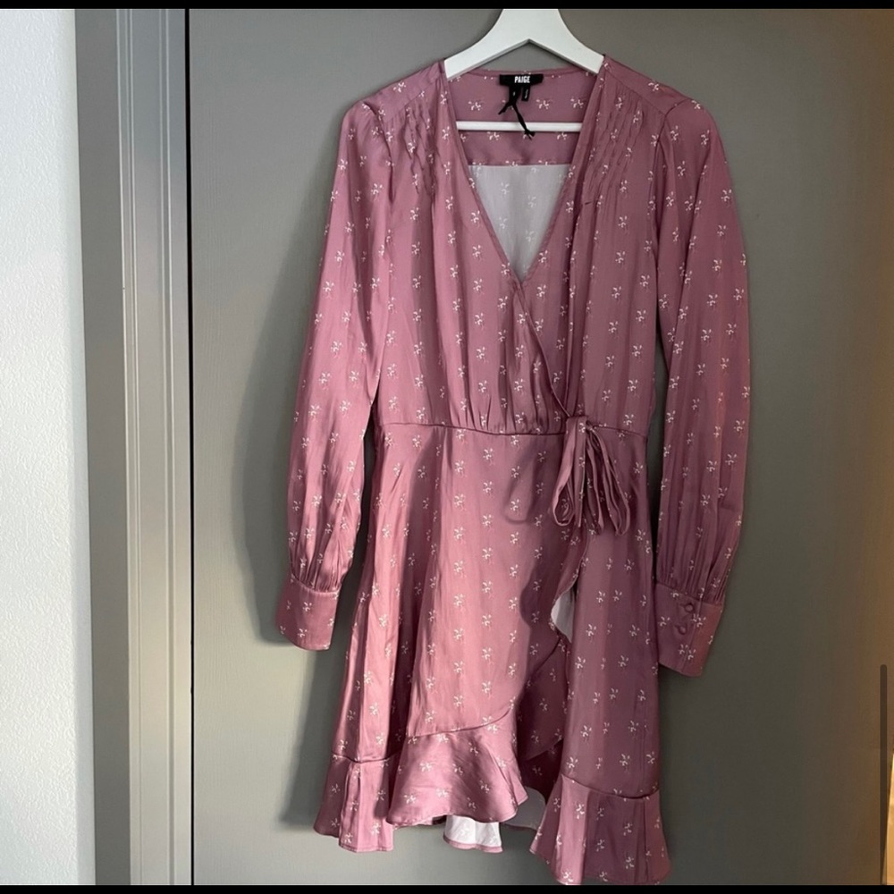 PAIGE Pink Ruffled Tiered Mini Dress - Picture 7 of 11